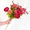 Country Barn Red Peony Bouquets – 2 Bundles of Artificial Silk Flowers with Hydrangeas for Wedding Centerpieces & Home Décor
